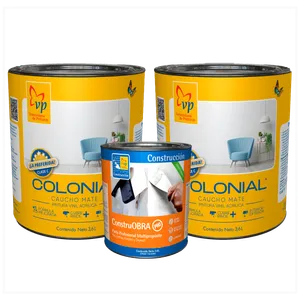 Kit Emulsión Caucho Mate Colonial + Construobra VP Tipo C
